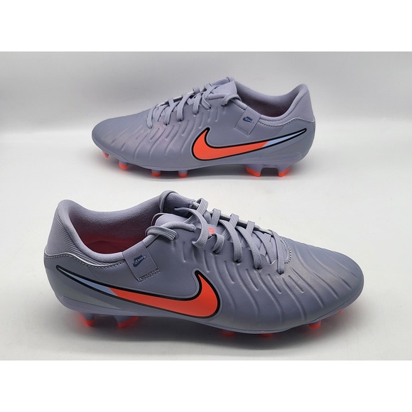 Nike Tiempo Legend 10 Academy DV4337 402 Men 7.5 Gray Crimson Soccer Cleats NWOB - Picture 4 of 10